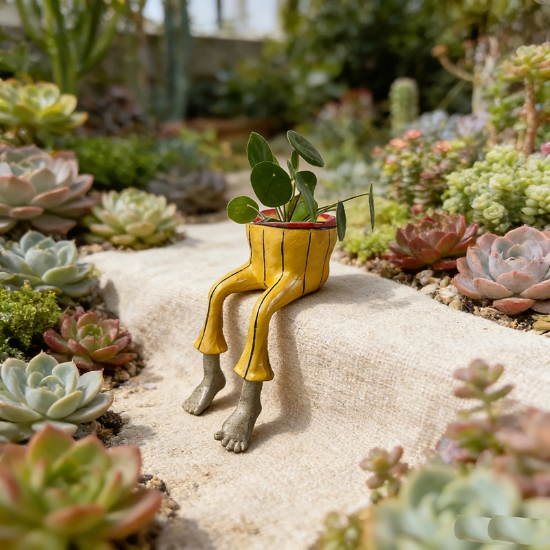 Parent Of Plant - Whimsical Resin Leggy Planter Legs Ceramic